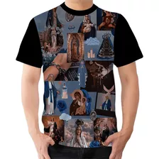 Camisa Camiseta Nossa Senhora Com Nuvens Catolicismo 4