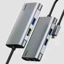 Adaptador Hub Usb-c Usb 3.0 Hdmi 4k Ethernet Rj45 Macbook 