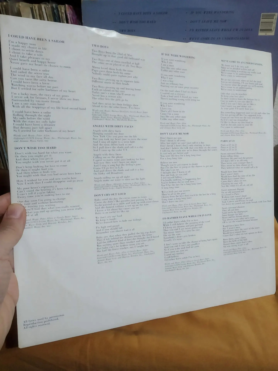 Peter Allen - I Could Have Been a Sailor - vinilo 1979