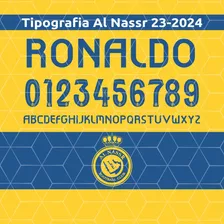 Tipografía Al Nassr 2023-2024 Y Vector Editable