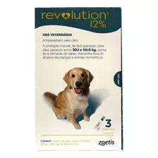 Revolution Para Cães De 20,1kg A 40kg (3 Tubos) - Zoetis