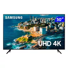 Smart Tv 50'' 4k Uhd 50cu7700 2023 Preta Samsung