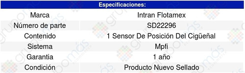 Sensor Cigueal Ckp Silhouette 3.4l V6 1996 Intran Foto 3