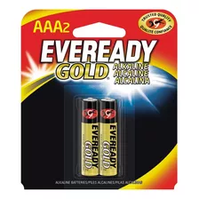 Pilas Bateria Alcalina Eveready 2aaa Gold X 2 Unidades