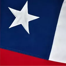 Bandera Chilena 120x80cm Bordada Reforzada Calidad Premium