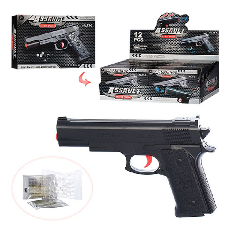 Brinquedo Pistola Airsoft de Gel + 800 Bolinha Gel Brinquedo