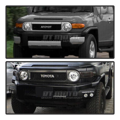 For 2007-2014 Toyota Fj Cruiser Black Bumper Fog Lights  Yyk Foto 6