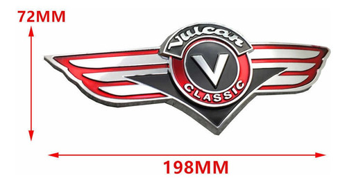 Par Emblemas Tanque Kawasaki Vulcan Classic 1500 800 900 Etc Foto 4