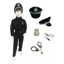 Disfraz Policia Kit Policia + Gorro Disfraz Infantil 