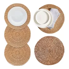 Set 4 Individual Mantel Fibra Natural Yute 35 Cm Pack 4