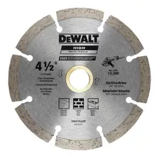 Disco Diamantado Segmentado 4.5 Dw47452hp Dewalt