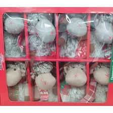 Esferas Ornamentos De Peluche Ovejas Navideño 8 Piezas