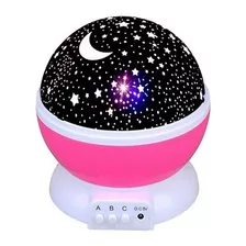 Luminária Projetor Estrela 360º Galaxy Abajur Star Master Cor Da Cúpula Rosa-chiclete Cor Da Estrutura Branco