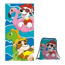 Toalla Pawpatrol Original+morral Microfibra 70x140