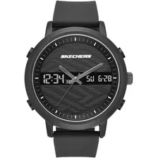 Reloj Digital Analógico De Cuarzo De Metal Silicona Skechers