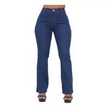 Calça Jeans Feminina Boot Cut Elastano Malloy 38 Ao 56