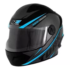 Capacete Para Moto Integral Pro Tork New Liberty R8 Preto E Azul-claro R8 Tamanho 56 