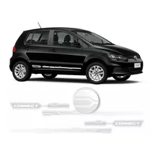 Adesivos Fox Connect Faixa Lateral Prata Volkswagen Dx39