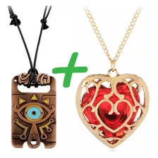 Kit Colar Sheikah Eye + Heart Container The Legend Of Zelda