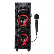 Alto Falante Amvox Aca1000 Newx Led 1000w Bivolt-sem Fm 1mic