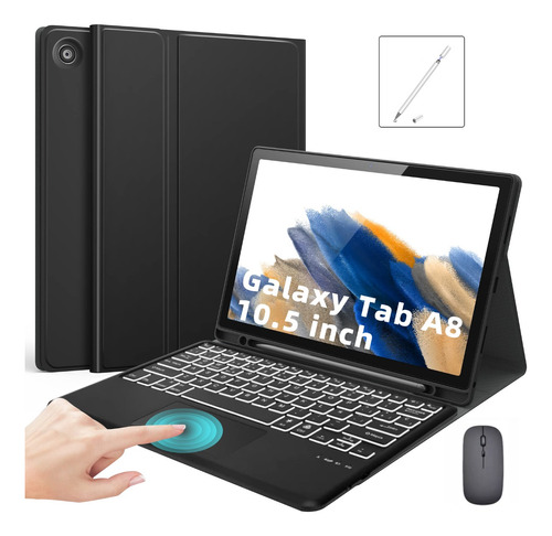 Funda Con Teclado Y Lápiz Para Galaxy Tab A8 10.5 X200