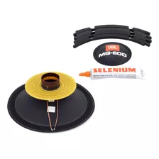 Kit Reparo Woofer Alto Falante Jbl 10mg600 8 Ohms Cor Preto