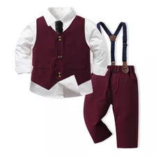 Conjunto De Tres Piezas De Chaleco Con Corbata De Caballero