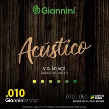 Giannini (brasil), Encordado Acústica .010 Bronze 65/35