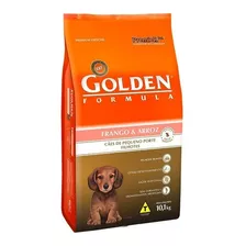 Alimento Golden Premium Especial Formula Para Cão Filhote De Raça Pequena Sabor Frango E Arroz Em Sacola De 10.1kg