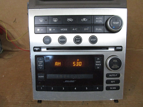 05-07 Infiniti G35 Radio Stereo Climate Control Panel Fa Tty Foto 2