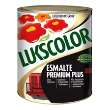 Tinta Esmalte Sintetico Brilhante 900ml Lukscolor Cores Cor Cinza-escuro