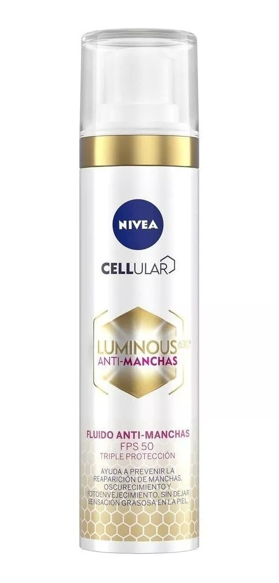 Crema Nivea Cellular Luminous 630 Fluido Anti-manchas Día Para Todo Tipo De Piel De 40ml