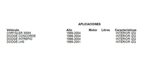 Terminal Direccion Interior Izq Chrysler 300m 2003 Trw Foto 3