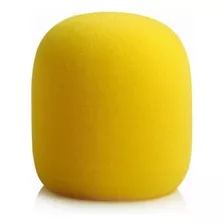 Espuma Protetora Para Microfone Diversas Cores Cor Amarelo