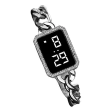 Pulsera De Reloj Para Mujer Con Diseño De Diamante Square To