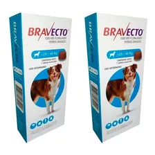 Antipulgas Bravecto 20 A 40 - Pack X 2 Und