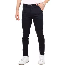 Pantalon De Gabardina Casual Strech Hombre Skinny