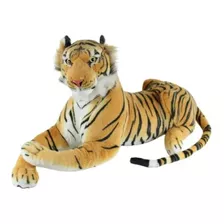 Tigre Safari Pelucia G 1,20 Mt Realista Lindo Macio