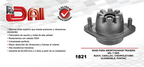 Base Amortiguador Trasera Izq O Der Pontiac Phoenix 82-84 Foto 2