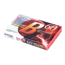 Fita Cassete Virgem 60 Minutos Tdk B60 - Brilliant Cassette