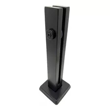 Coluna Torre Puxadores 40 Cm Preto Fosco 2 Furos Guarda Corpo Inox