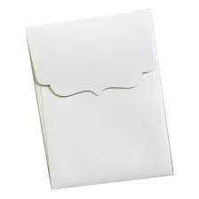 Envelope Bico Em Pé 16x21cm Linho Telado Branco Off - 100 Pç