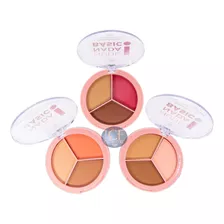 3 Trio Contorno Blush Nude Nada Basico Kit Jasmyne Atacado