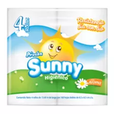 Papel Higiénico Sunny 4 Rollos De 160 Hojas C/u