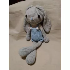 Conejo Varon Bebe Tejido Crochet Amigurumi Agodon El Cristal Encantado