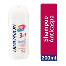 1 Shampoo Dimension 3 Em 1 Cabelos Normais A Secos 200ml