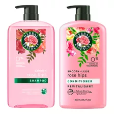  Shampoo Mas Acondicionador Rosa 865ml Cu Herbal Essences