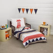 Juego De Cama Para Niños Pequeños Carter Aztec De 4 Piezas, 