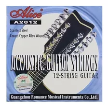 Alice A2012 Encordadura Guitarra 12 Cdas Acero Docerola