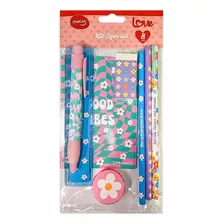 Kit Escolar Special Love Daisy Com 8 Itens - Molin